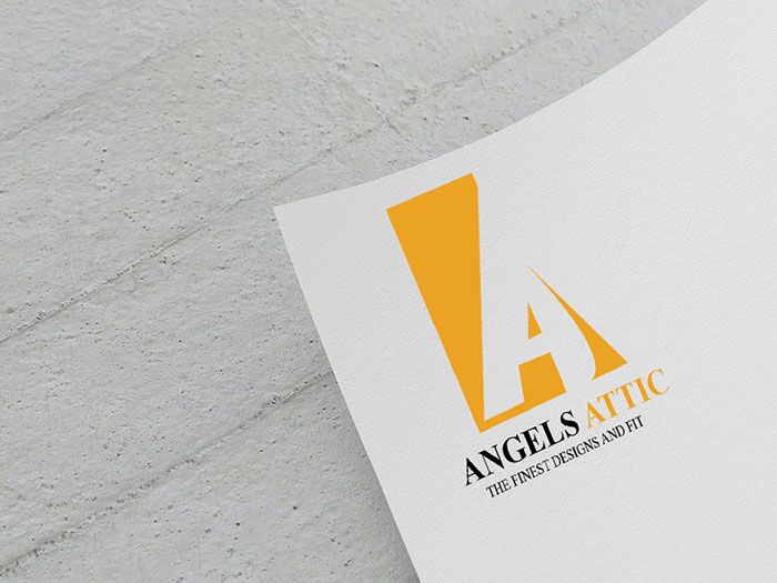 angels attic logo design display3
