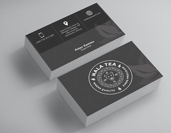 nala tea Business Card
